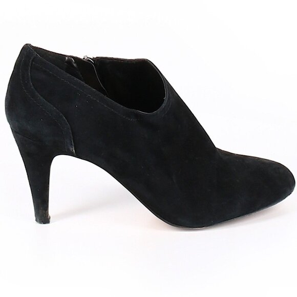 Black Suede Ankle Boot - Picture 1 of 2